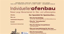 Desktop Screenshot of individueller-ofenbau.de