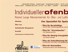 Tablet Screenshot of individueller-ofenbau.de